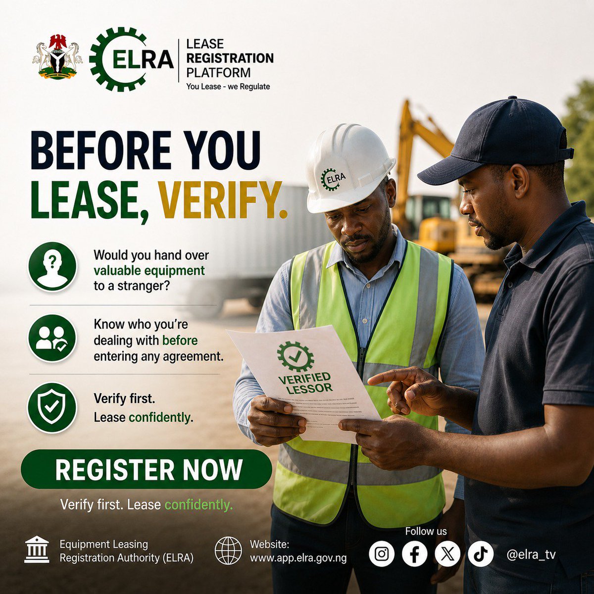 ELRA_tv's tweet photo. Did you know?
An unregistered lease agreement in Nigeria can be legally voided, meaning it might not hold up in court if there’s a dispute.
Don’t let a handshake deal cost you your business. Get your lease registered and protect your rights.
#ELRP #ELRA #leaseregistration https://t.co/66SaE7FSnJ