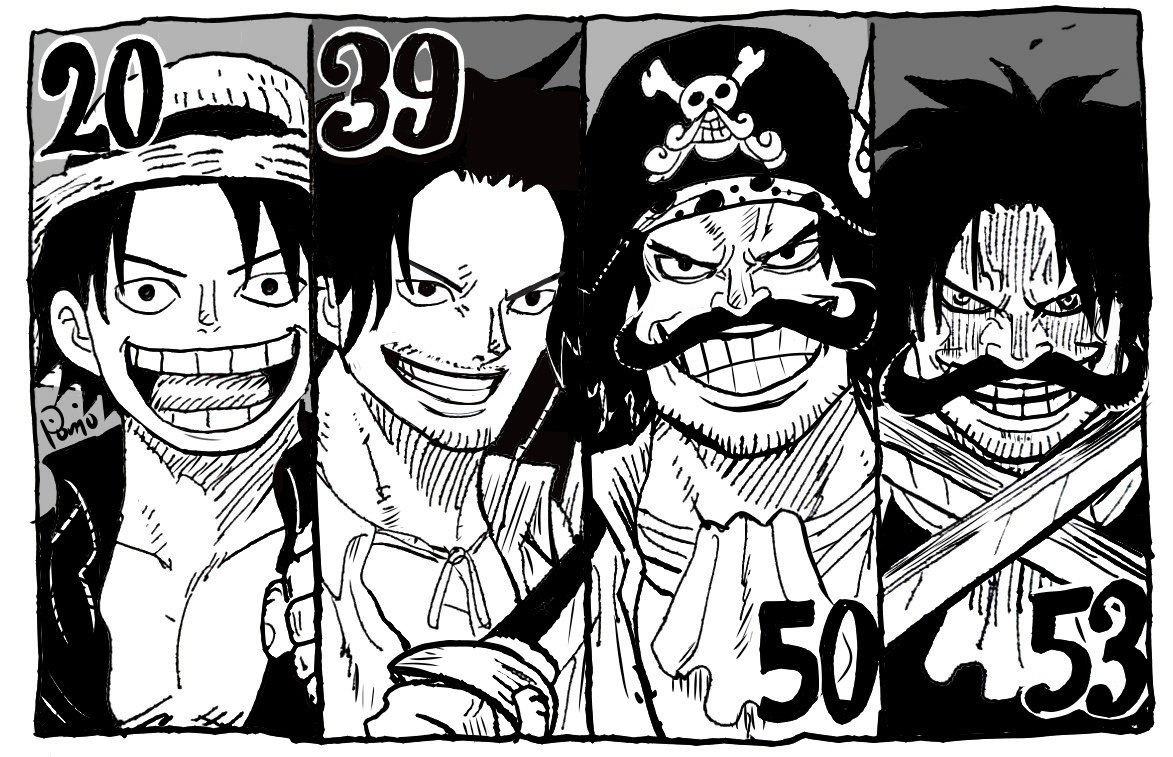 ロジャー年齢別
#ワンピース #ONEPIECE 