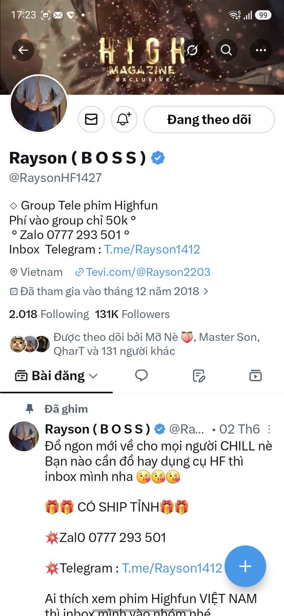mon1905top's tweet photo. Cảnh báo mnguoi cẩn thân thằng này nha   Lừa đảo https://t.co/Hawg9gGcpO