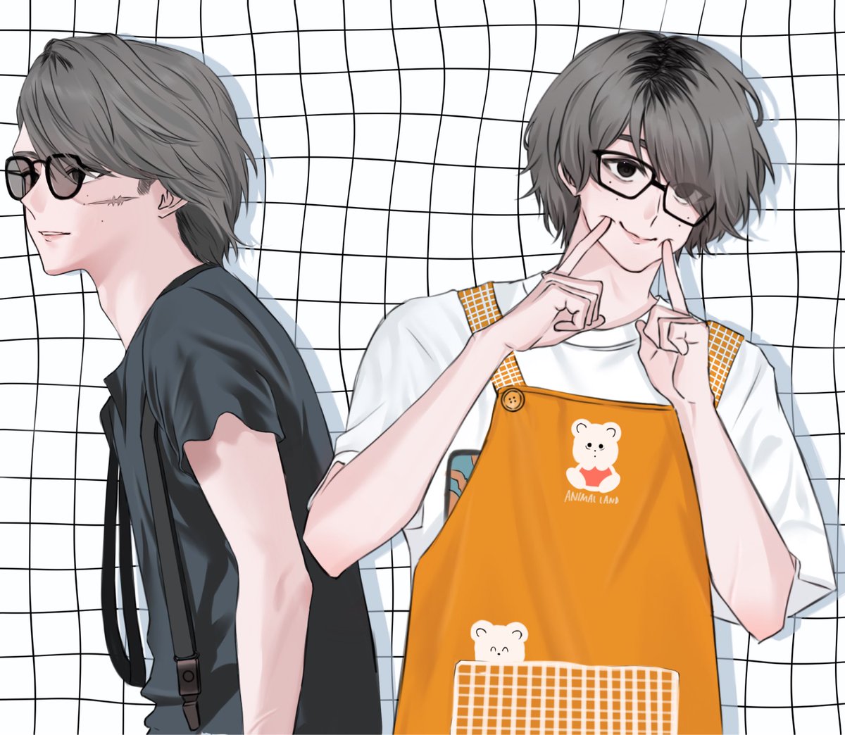 suimalll's tweet photo. ずっと描きたかったのようやく描けた〜🕺🕺 https://t.co/TMIbpK4tzW