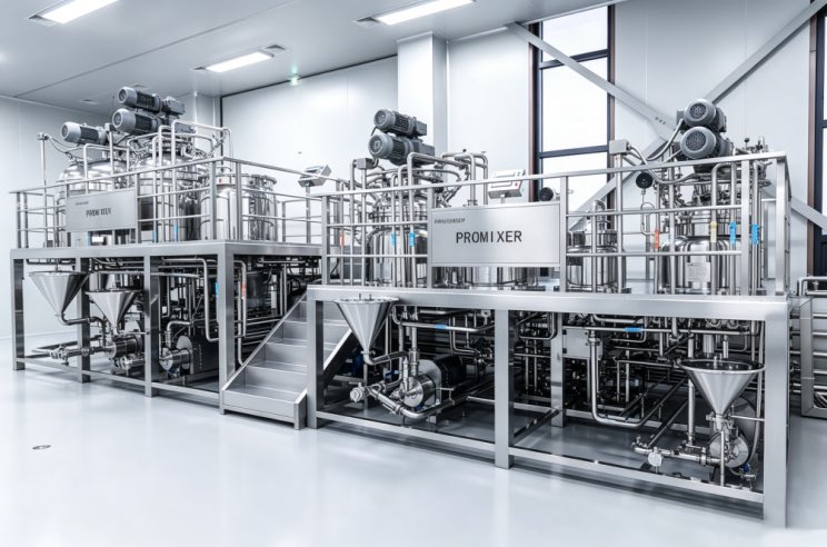 PMPromixer's tweet photo. GMP-compliant cosmetic production lines &amp; turnkey solutions for global brands. Full-process service, reliable quality. #CosmeticMachinery #GMPProduction #TurnkeyProject https://t.co/ZH6yqgEgsJ