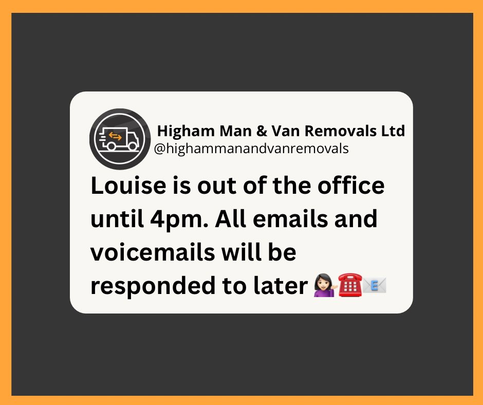 Highammanandvan's tweet photo. Polite Notice 👇🏼✳️
Rest assured all enquiries will be responded to today ☑️
#highammanandvanremovals #familybusiness #removals #storage #5starrated #supportlocalbusinesses https://t.co/0jbpXmMotb