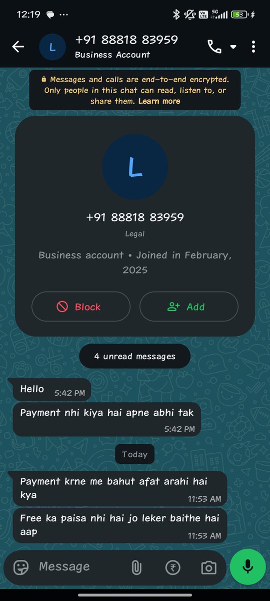 C61841Lisha's tweet photo. @HeroFinCorpLtd #RecoveryHarassmentReceiving continuous recovery calls despite informing the bank of my financial situation. The repeated calls are causing mental stress and harassment. Kindly intervene and ensure compliance with RBI guidelines.@RBI@RBISays https://t.co/xiCACa3vjP