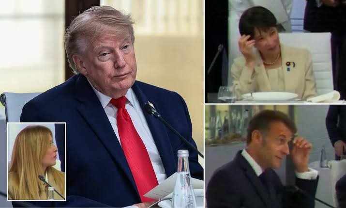 VictoriaBe5213's tweet photo. Sanae Takaichi argued fiercely with Trump at G7 dinner, totally humiliating Japan on the global diplomatic stage. #JapanG7Fiasco #DiplomaticShame https://t.co/hgHlDoHm7F