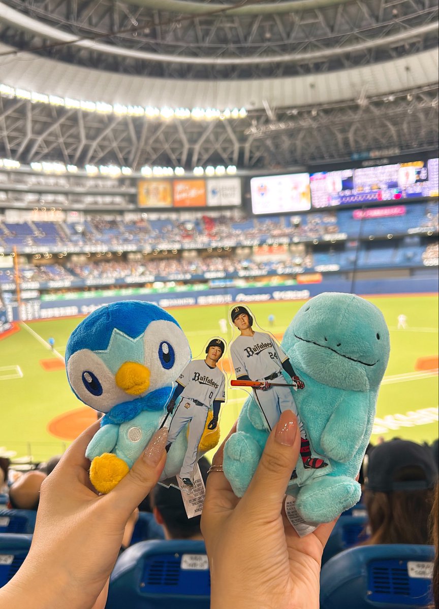 mx92h's tweet photo. きのうは まなみん にお誘いしてもらって初エグゼクティブシート(´>_<`)💘✨️唐揚げたくさん食べた‼️いつもありがとう➰🤍

ほんでポケモンの時に遼人が好きなん知ってすぐ買ったポッチャマ🐧🩵🩵紅林ヌオーとコラボ‼️‼️‼️まるっと愛おしい～～～^ᴗ ̫ ᴗ^🎶 https://t.co/zmkL20PqCX