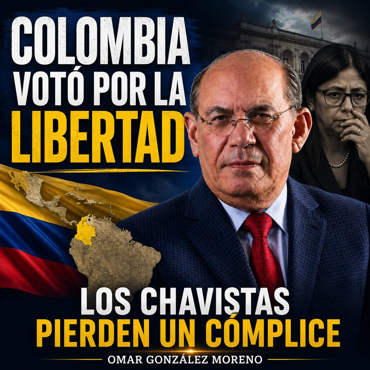 omargonzalez6's tweet photo. Cada vez más los delincuentes con disfraces de socialistas esconden su etiqueta porque saben que fracasaron. Colombia votó por la libertad y el chavismo perdió un cómplice. Se cae el mito del socialismo del siglo XXI. América Latina cambió de rumbo. Se acerca la hora de Venezuela.