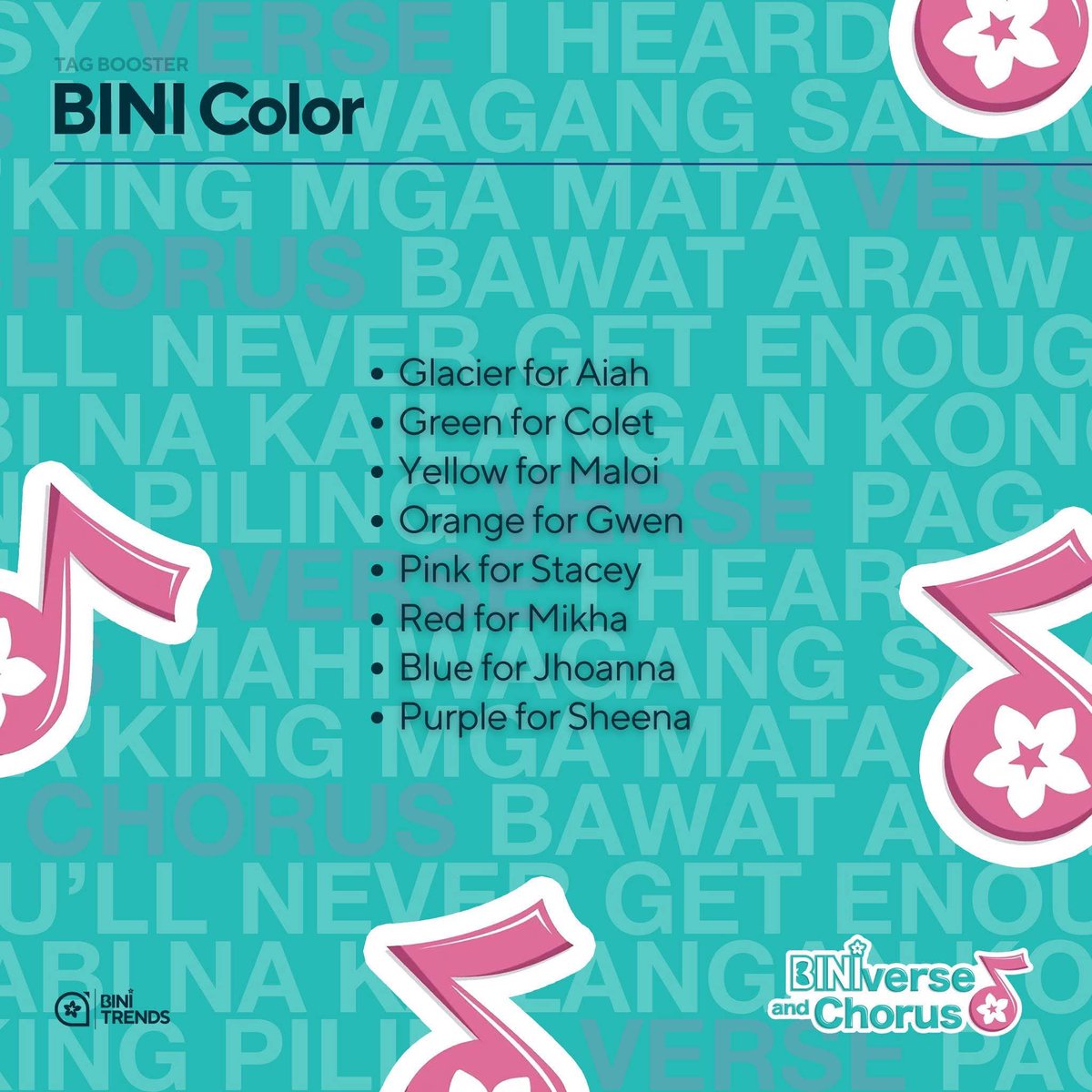 BINI_TrendsTeam's tweet photo. Repost and reply with the tags!

BINIVERSE AND CHORUS TOP 4

#BINIverseAndChorusEp9 https://t.co/zF3iYdVVJR