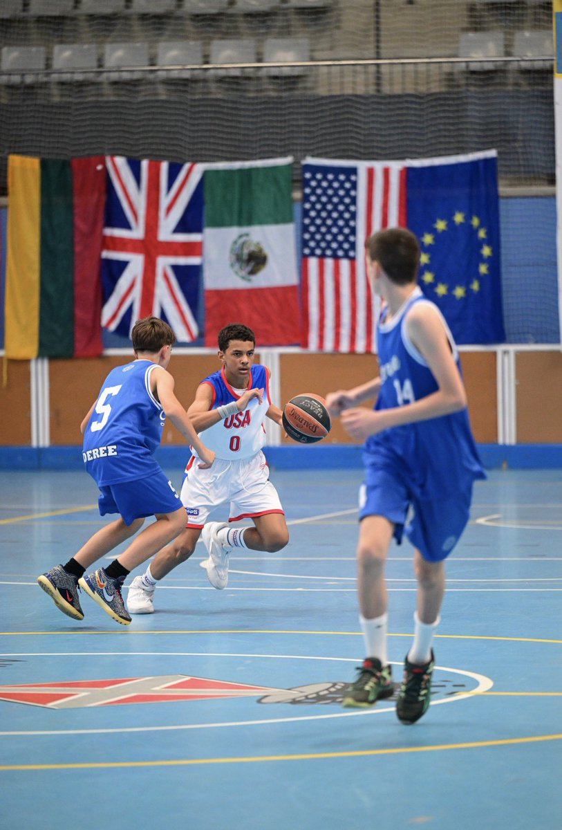 avery_brown30's tweet photo. We won gold!!!  My 14U teammates and I, from all over the US, came together to win the chip at the #EuroYouthCup. We went 4-0 at the biggest youth basketball tournament in Europe. @PhDHoops @eurobasketcup #champions https://t.co/gseFwHQ2Y3