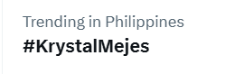 sof4hop's tweet photo. Effortlessly trending na naman 'yan siya! 

Let's keep the momentum going, Talians! Huwag tayong pakampante—let's continue pushing for Prom Princess Krystal! 💖

#KrystalMejes https://t.co/qhE04HddWA