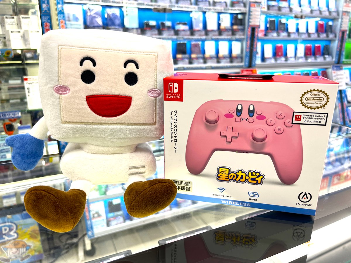 ?入荷のお知らせ? 星のカービィのSwitch用ワイヤレスコントローラー 