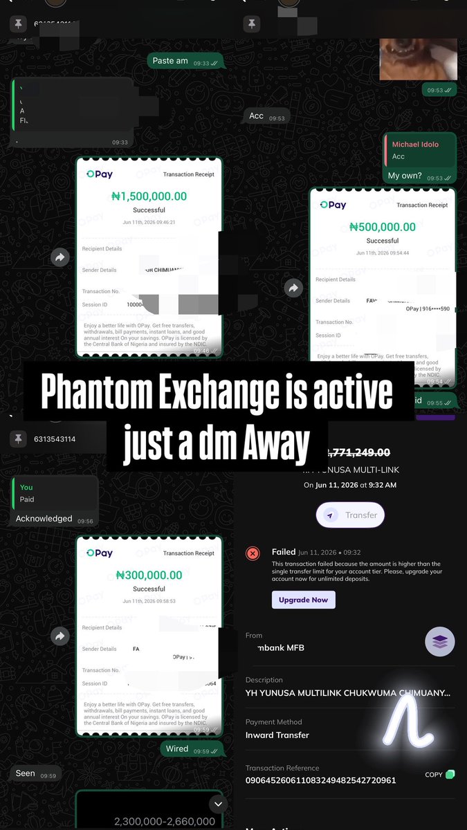 91cross's tweet photo. I’m a hardcore crypto vendor anything transaction and coins that’s my strong forte 

I’m the best vendor you can ever come across, i have wallets for everything as far as it’s cryptocurrency from $BTC down to any coin and everyone around me knows I’m the best

Below is my proof of work 
@oku_yungx