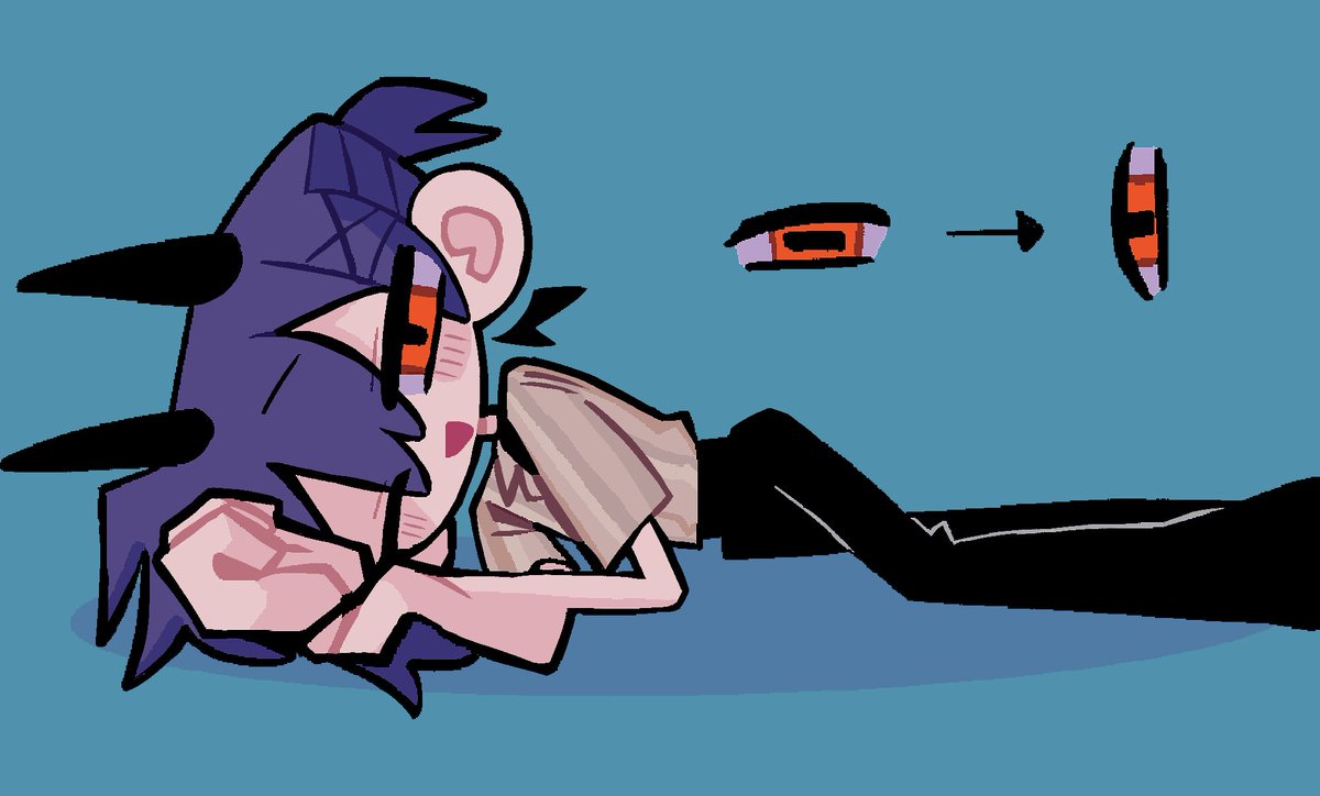 ebi____e_'s tweet photo. ヤギの瞳孔は地面と平行なことが多いって聞いて描いたやつ https://t.co/sjGunMWTfE