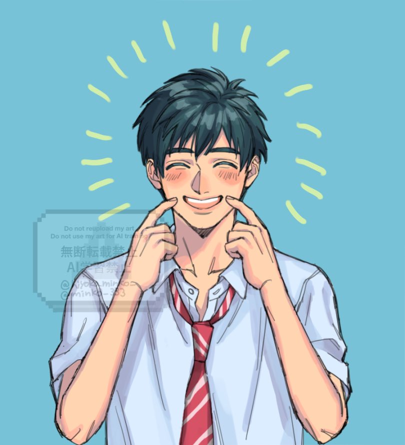 minko_333's tweet photo. 空良くん(と四葉先輩)の絵を再アップ✌️
お誕生日おめでとう☀️ https://t.co/gXbqrJRZ5t