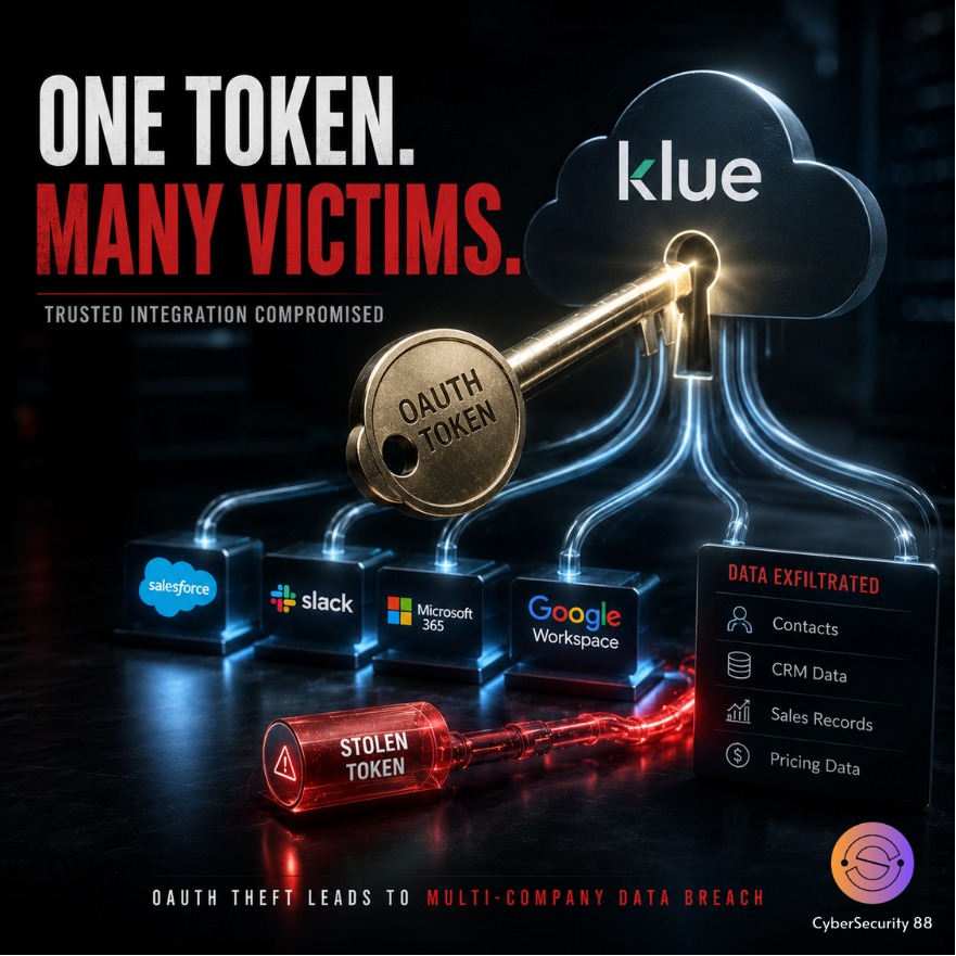 CSec88's tweet photo. A Trusted SaaS Integration Became the Weakest Link
Trusted business tool became the entry point for a cyberattack.
Full Story 👉
https://t.co/1gGSBPdqhD
#CyberSecurity #SaaSSecurity #SupplyChainAttack #OAuthSecurity https://t.co/F9v8GCohYA