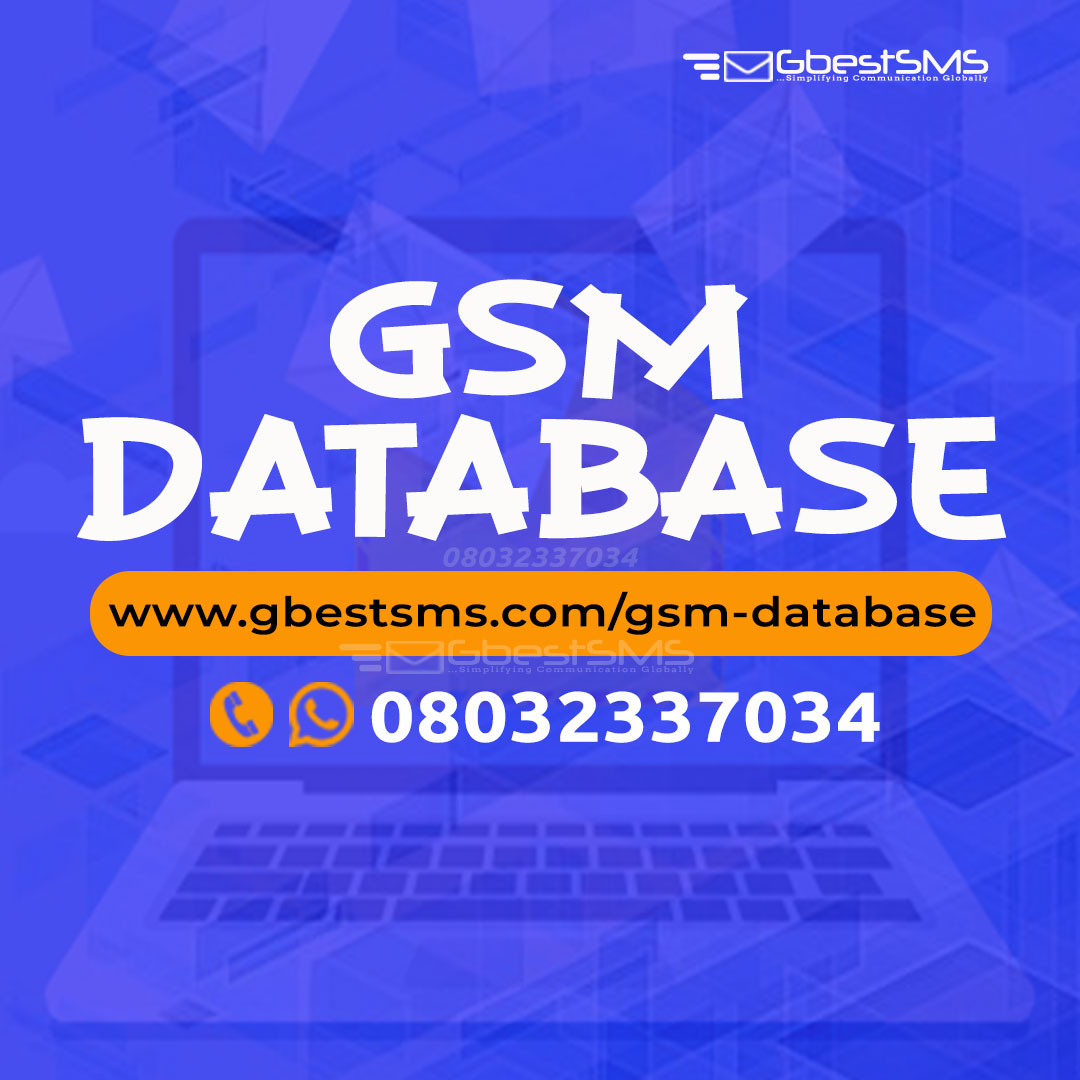 gbestsms's tweet photo. Get our authentic Nigeria GSM Number Database for ur business adverts and political campaign on https://t.co/wbbJxL9PJd
08032337034
.
#mondaymotivation #campaigns #Gbestsms #NigeriaGsmDatabase #bulksmsprovider #gsmdatabase #gsmnumbers #gsmnumberdatabase https://t.co/uXfPtmVO6E