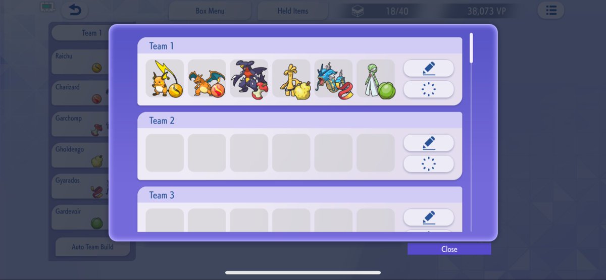 Kuini___'s tweet photo. This tha team atm, really liking 1 of the 2 megas and Gyarados start for intimidation + early damage. https://t.co/YUfVasuovq
