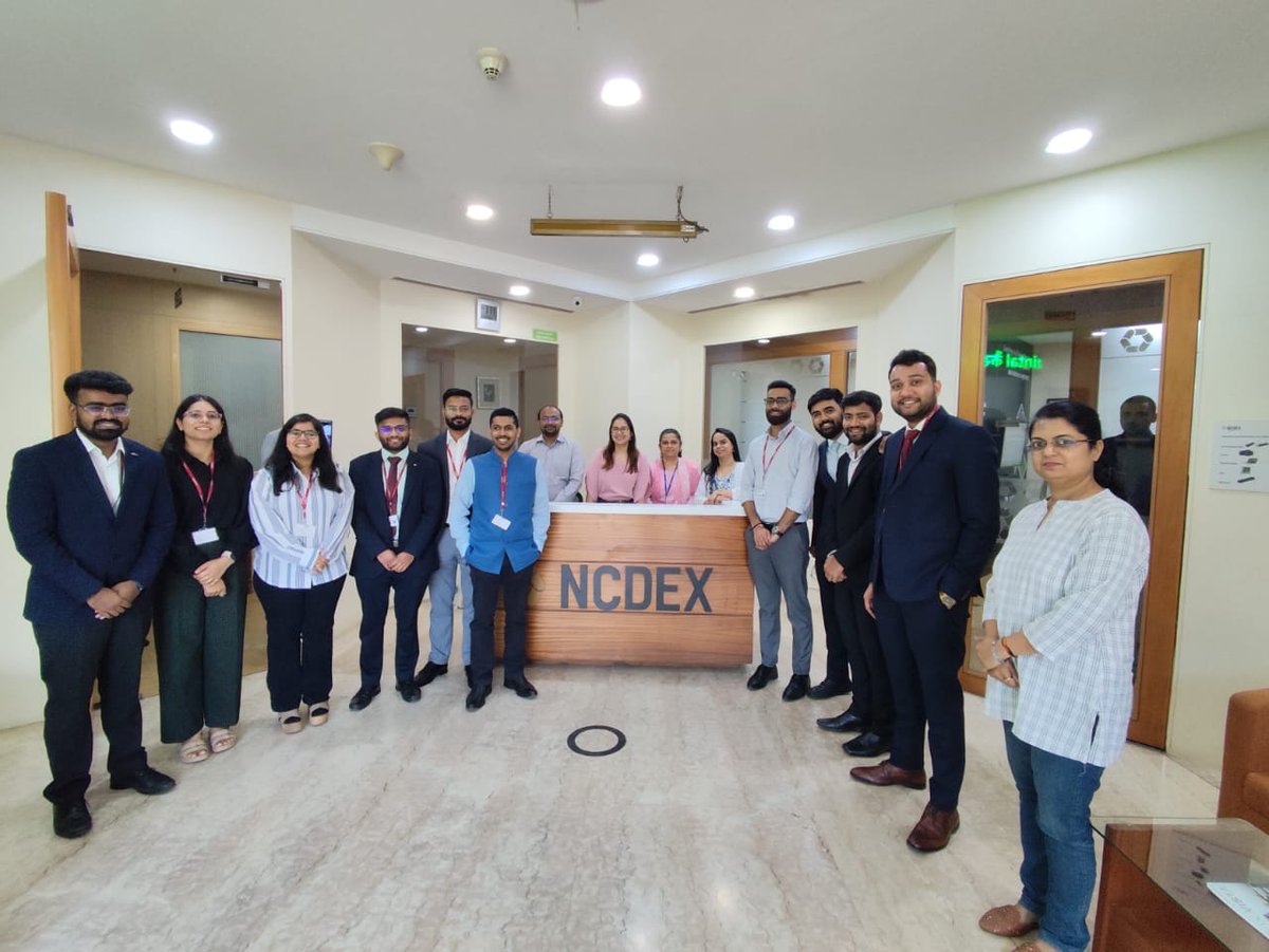 ncdexofficial's tweet photo. As part of National Institute of Securities Markets (NISM)’s induction programme for IES officers,  NCDEX IPFT had the pleasure of hosting an institutional visit at its Mumbai office.

The session offered an insightful overview of NCDEX and the Emerging Issues & Challenges in India's Commodity Derivatives Markets, highlighting the vital role derivatives play in strengthening the nation’s agri value chain and economy.
The interactive dialogue between the participants and NCDEX IPFT officials helped in demystifying commodity markets, exploring regulatory perspectives, and fostering deeper understanding among the future financial regulators of our country.

#FollowNCDEX #InvestorAwareness #NISM #CommodityDerivatives

@NISM_Official  @NCDEXeMarkets @nerl_repository
@NICR_INDIA