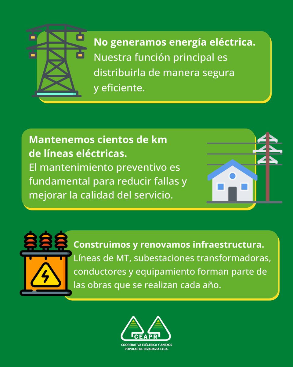 CEAPRltda's tweet photo. ⚡💙 Muchas veces vemos la energía cuando encendemos una luz, pero detrás existe una red, infraestructura y personas trabajando todos los días. https://t.co/6qAkuJyH6k