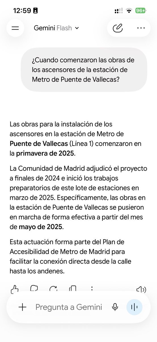 JAMadro's tweet photo. @metro_madrid @ComunidadMadrid Ánimo. A ver si las obras de los ascensores de Puente de Vallecas terminan antes que el año. Comenzaron en la primera de 2025. https://t.co/GIi3QJtAtI