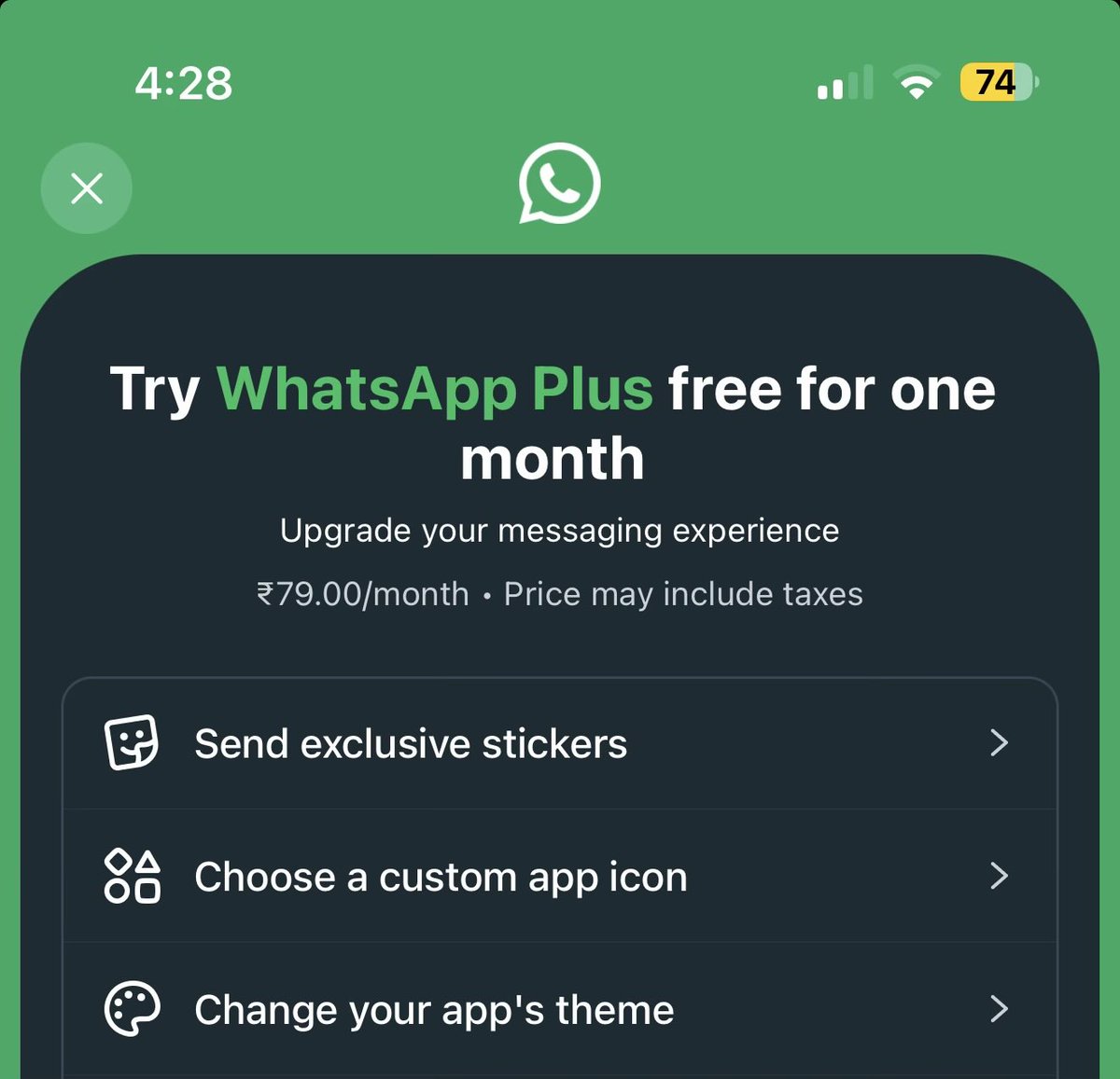 _pulkitxm's tweet photo. They’re gonna ruin whatsapp soon https://t.co/nXgLKBgb2r