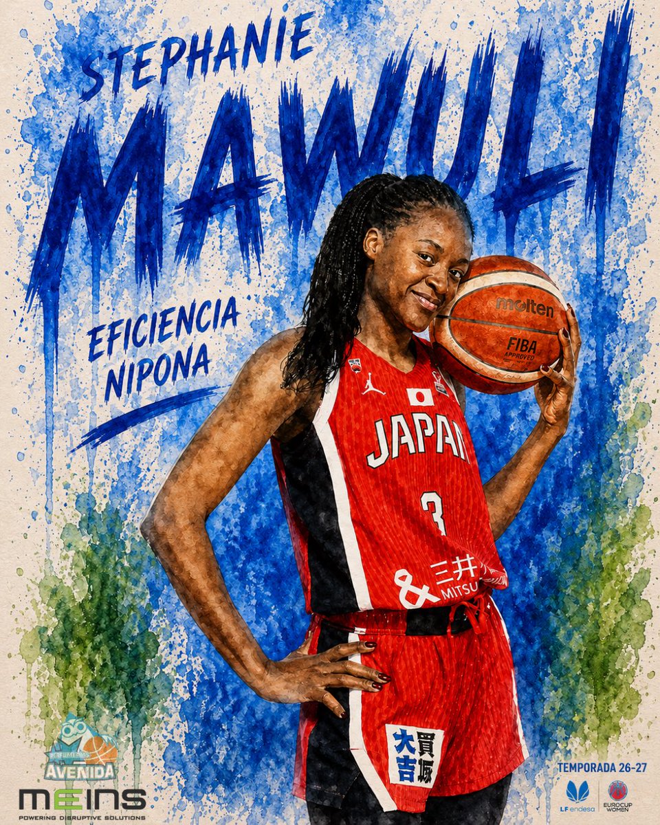 CBAvenida's tweet photo. OFICIAL (ahora sí😉) 🚨

𝐒𝐭𝐞𝐩𝐡𝐚𝐧𝐢𝐞 𝐌𝐚𝐰𝐮𝐥𝐢, experiencia y fiabilidad nipona para 
MEINS AVENIDA 💙💚

🇯🇵 Internacional Japonesa
🏀 Exterior/ Interior
⛹️‍♀️ 1,82m

➕ INFO https://t.co/Q3NEIHzlGI

いらっしゃいませ Stephanie 🫶 https://t.co/kJPEtcsRyS