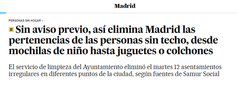 vdvaldesc's tweet photo. Almeida y el Ayuntamiento a la caza del pobre.

@MADRID ha lanzado una campaña hecha con IA para  apiadarse de las personas en situación de calle mientras da la orden a SELUR de retirar sus productos de aseo, ropas y documentación básica.

Es aporofobia. Que infamia. https://t.co/ANZugKkBml