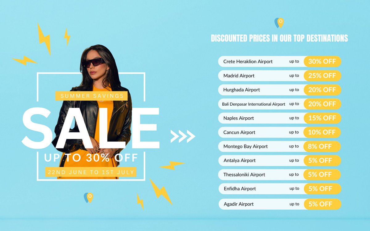 Suntransfers's tweet photo. ☀️ SUMMER SAVINGS SALE 😎

Time to start booking your next transfer and get up to 30% off!

Book your transfer now: https://t.co/YQSESA1J0C 

#travel #sale #transfers https://t.co/us8Ovrvg04