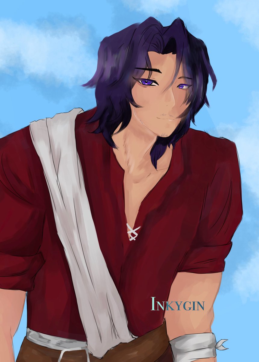 inkygin's tweet photo. #WHBmc Finally managed to finish it! I drew this in like 30 minutes😭 i was kinda unsure about posting him because all the whb mc's i have seen are women, but still I think it's worth a shot. If someone is interested in him I might consider writing his intro😋
.
#WHB_MC_Summer https://t.co/JZlUMaR5nJ