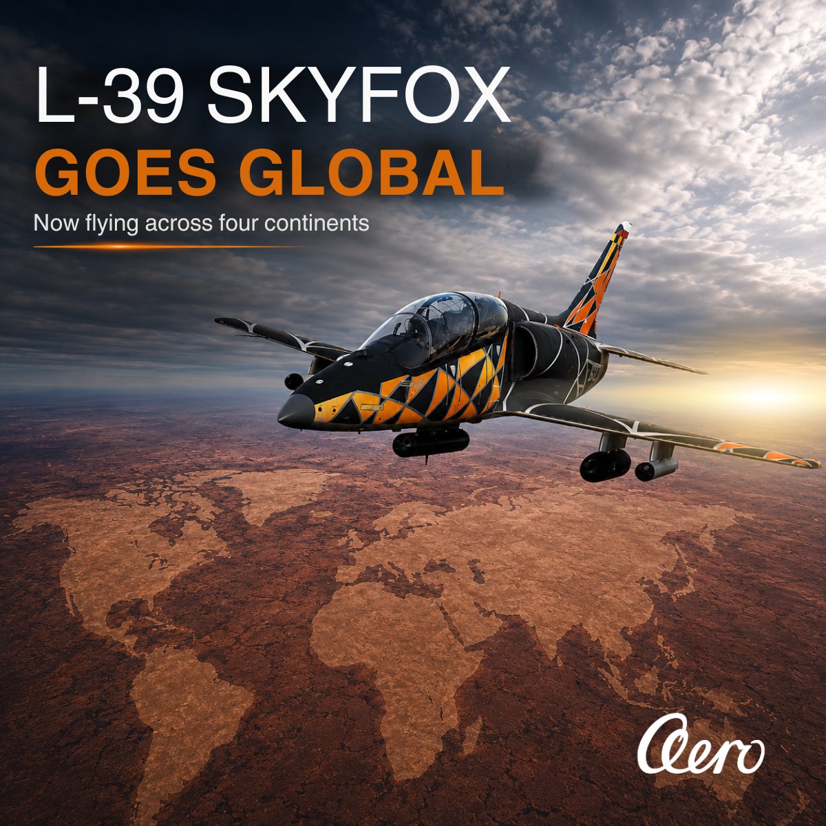 AERO_Vodochody's tweet photo. ✈️ Skyfox expands again!
Two new contracts signed. First customer in Africa and entry into the North American market.

L-39 Skyfox is now present on four continents, with production secured through Q2 2027.

A proud milestone for Czech aerospace and the entire AERO team.

#Skyfox #AeroVodochody #Aviation #Defence #MadeInCzechRepublic