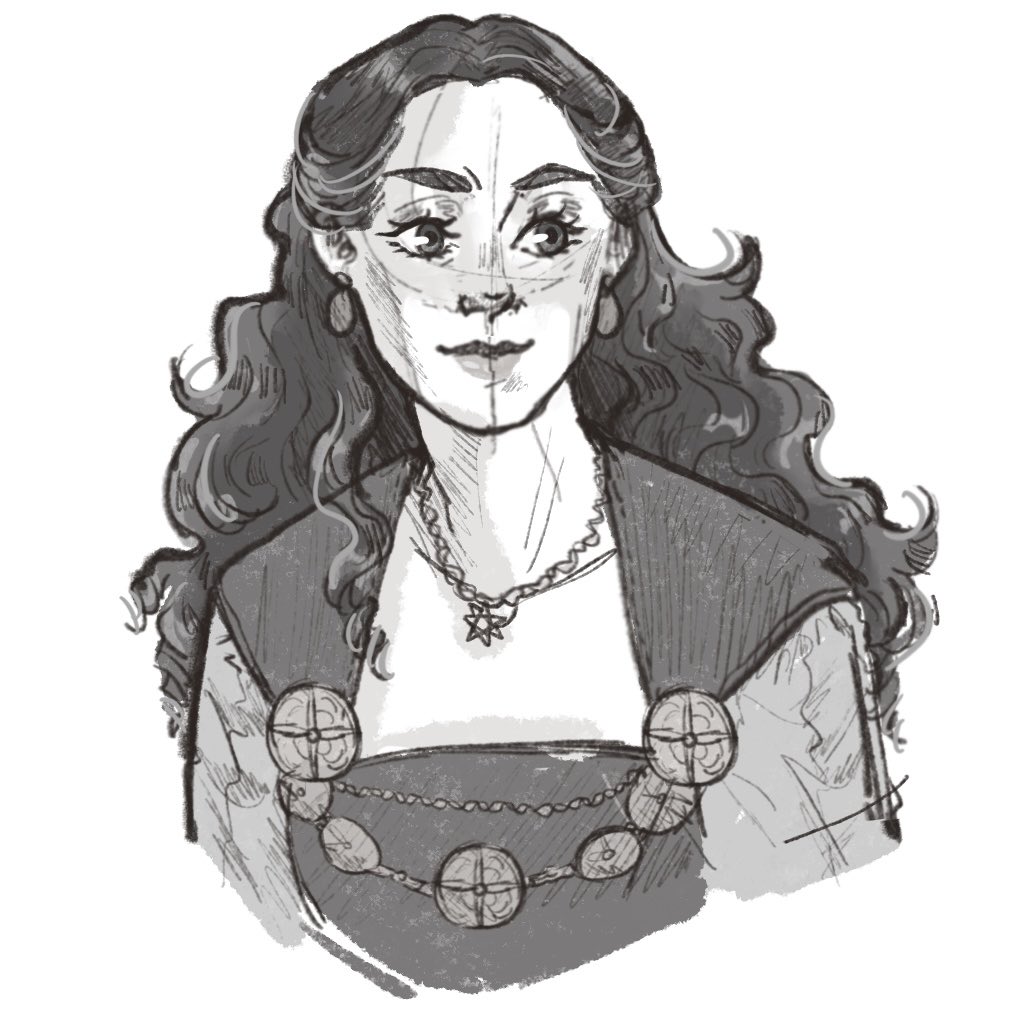 haiwindy's tweet photo. quick sketch of alicent to match the rhaenyra from yesterday #hotd #alicent https://t.co/z6OdwELTTG
