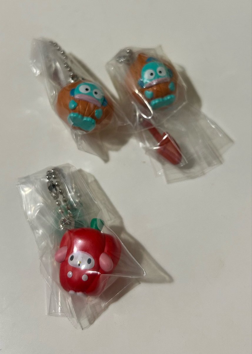 kotorignal's tweet photo. 【交換】 サンリオ ベジタブル ビスケット&amp;チャーム

譲　ハンギョドン2 マイメロ1

求　シナモロール

郵送希望です。
検索からも気軽にお声かけください。
よろしくお願いします。 https://t.co/4nbcQg1efW
