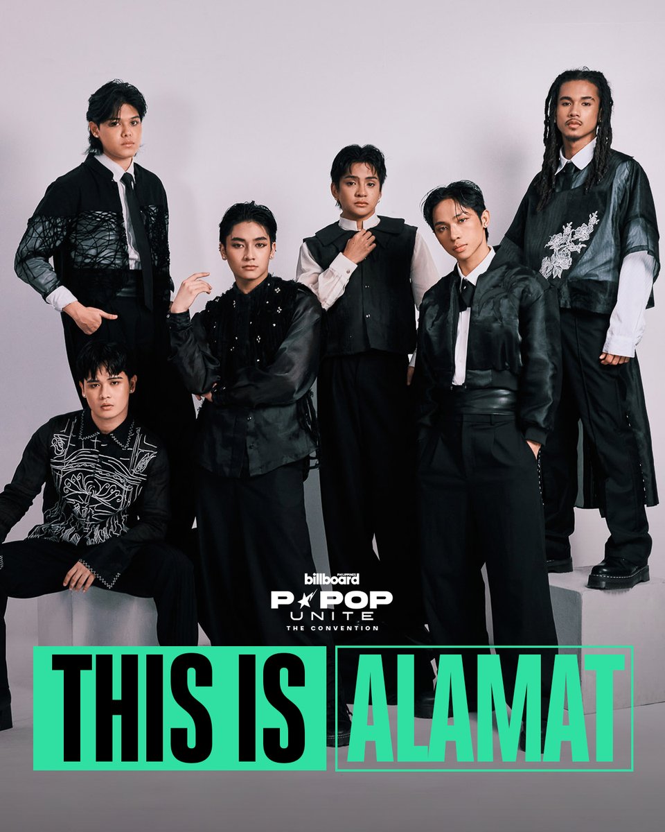 BBPHOfficial's tweet photo. After being named part of Billboard Philippines' P-pop Rising Class of 2025, ALAMAT (@Official_ALAMAT) continues to champion Filipino culture and identity through their music and performances.

From gracing the cover of Billboard Philippines' June 2025 print issue to staging ALAMAT Live in Dubai, Taneo, Mo, Jao, Tomás, R-Ji, and Alas have spent the past year bringing their music and message to wider audiences. Through every milestone, ALAMAT remain committed to celebrating the richness and diversity of Filipino identity through their artistry.

Read more here:
https://t.co/Bw59MQFQiy

#BillboardPH
#BillboardPhilippines