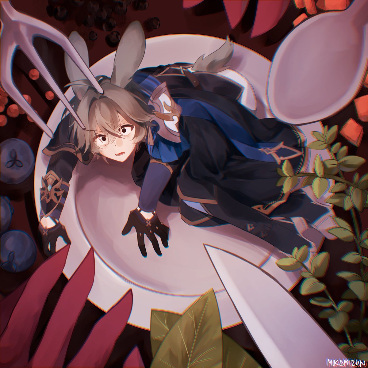 LilMikyan's tweet photo. Let's Cook Rabbit Stew! #Lohen https://t.co/U9cNUtb1Xm