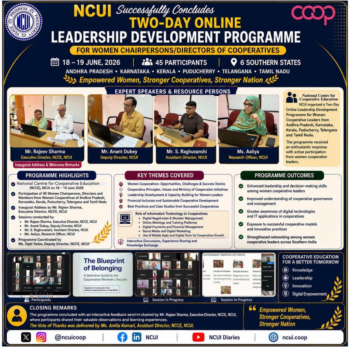 ncuicoop's tweet photo. #NCUI
#NCCE
#CooperativeMovement
#WomenLeadership
#WomenEmpowerment
#LeadershipDevelopment
#CooperativeLeadership
#WomenInCooperatives
@MinOfCooperatn https://t.co/jBvtrFMtQV