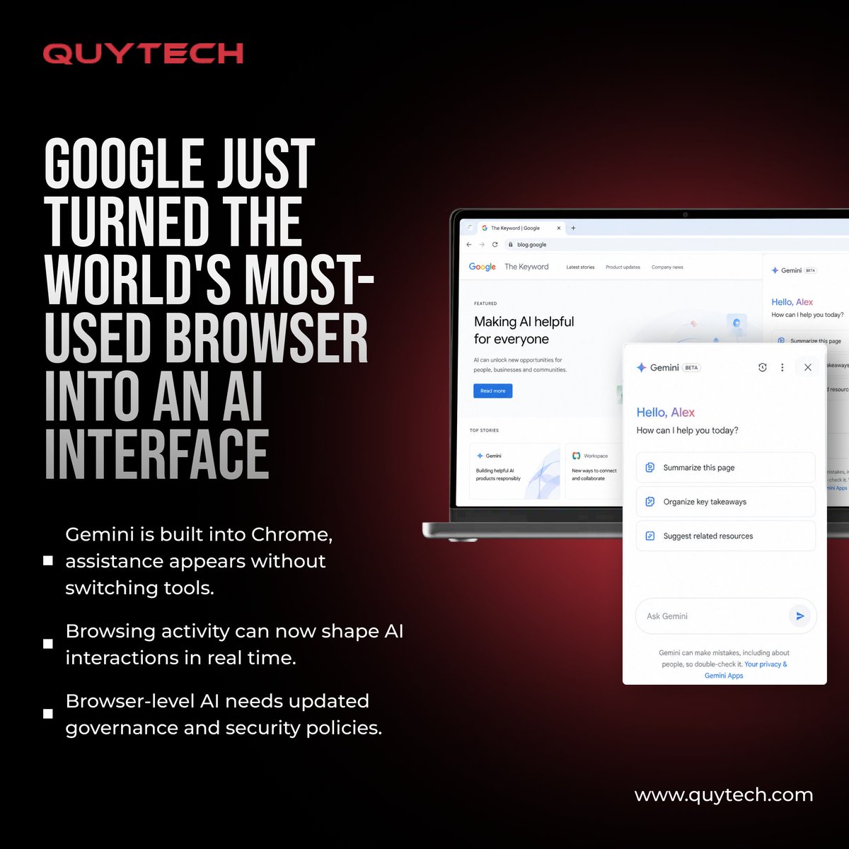 Quytech's tweet photo. Part - 1, AI is no longer a tool—it’s your workplace. From Gemini to Copilot to Claude, AI is embedding into daily workflows. Is your organization ready for the embedded AI era? #AI #EnterpriseAI #quytech
https://t.co/TbJdSjVOTE https://t.co/tt0b3bCWEp