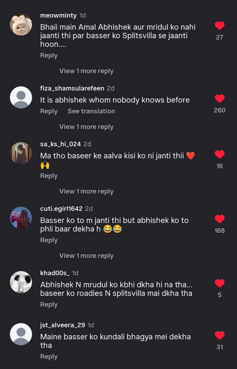 kuchnahichup's tweet photo. The comments are overwhelming 🥺❤️Baseer has earned neutral public support with years of hardwork by staying real.

 The neutrals still rejecting youtuber Farah's wkv script &amp; the overacting of jealous insecure flop contestants 😹 &amp; there paid pr 
#baseerAli #baseerbob https://t.co/iG1bpkBwzI