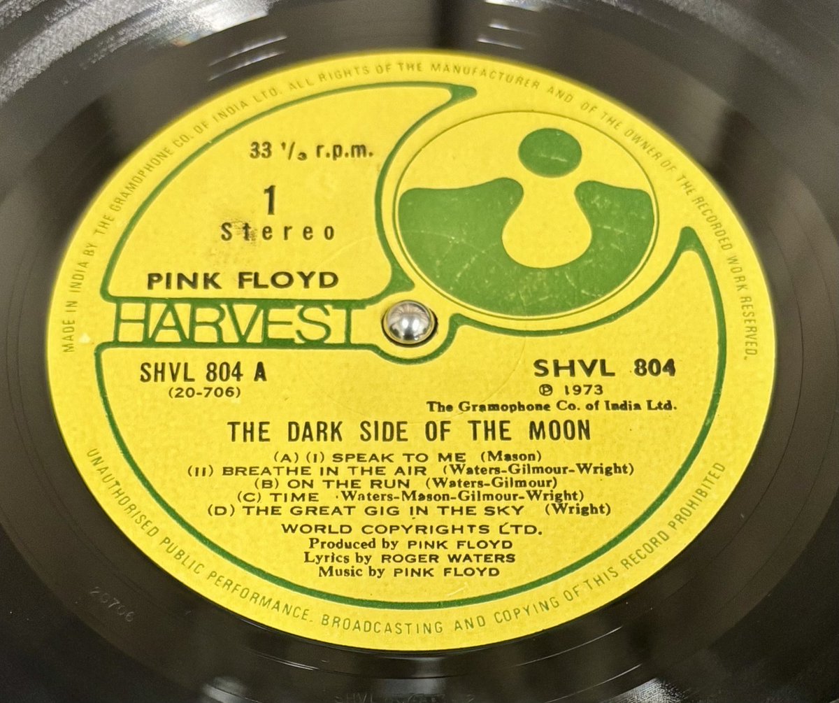 🙇‍♂️ 本日の締めは Pink Floyd『The Dark Side Of The Moon』UK盤