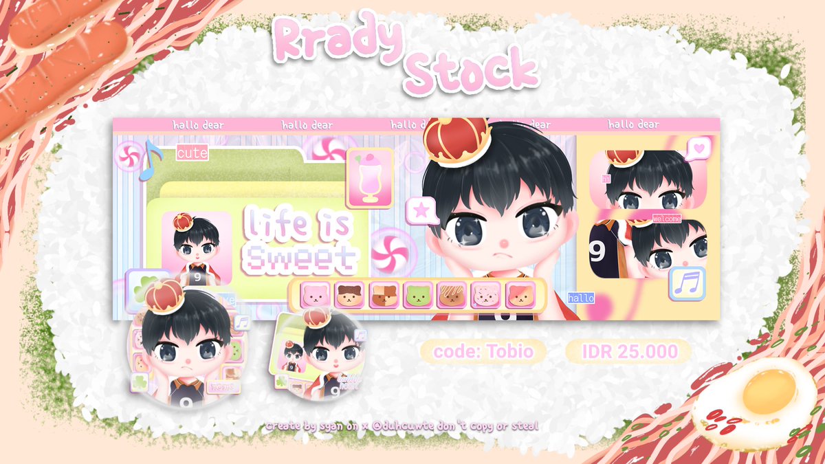 duhcuwte's tweet photo. help repost!! thanks all>< #bealanjaㅤ

『hi he||0 cute ‼️』syan bawa 4 rs chibi h🅰️iKyuu><___🧑🏻shoyo, kageyama, tsukishima &amp; ushijima 🏐‧₊ free retext, sung bisa jemput sekarang juga ▀▄▀▄▀▄https://t.co/wwunOIQsXo https://t.co/vKwsDAlhg2