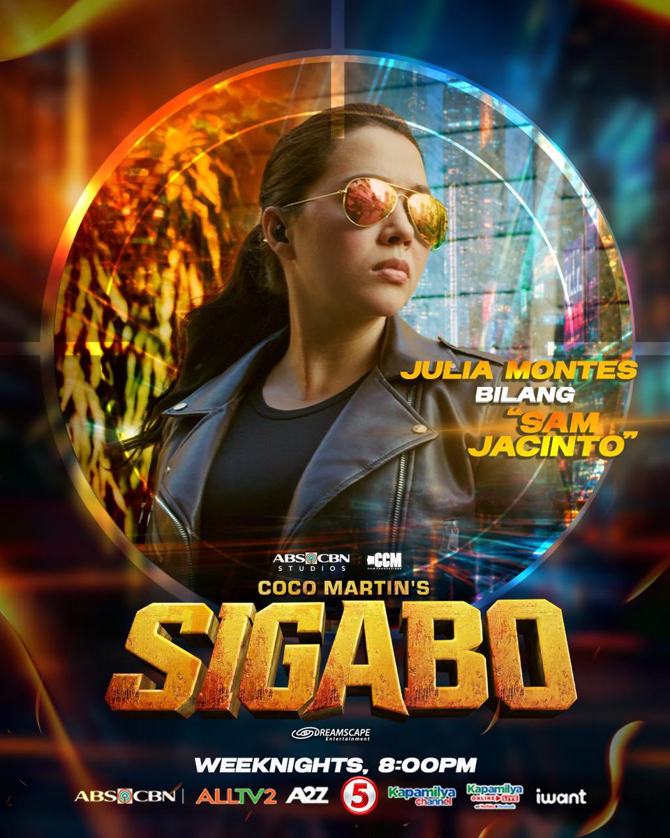 DreamscapePH's tweet photo. Sisiklab na ang aksyon at makikilala mo na ang kanilang karakter! Abangan ang Prime Actress, Julia Montes bilang Sam Jacinto sa #CMSigaboAngPagbabalik 🔥

Coco Martin’s Sigabo, NGAYONG GABI, 8:00PM sa ABS-CBN sa AllTV2, A2Z, Kapamilya Channel, Kapamilya Online Live sa Facebook https://t.co/Y8TEuOYjKh