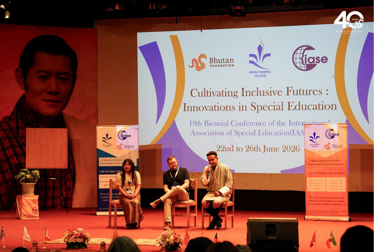 BhutanFdn's tweet photo. The Bhutan Foundation is proud to join RTC and IASE, USA, in supporting “Cultivating Inclusive Futures: Innovation in Special Education” from June 22–26, 2026.

Together, we are strengthening dialogue, #learning, and #collaboration for #inclusiveeducation in Bhutan. https://t.co/ULIrSLljJO