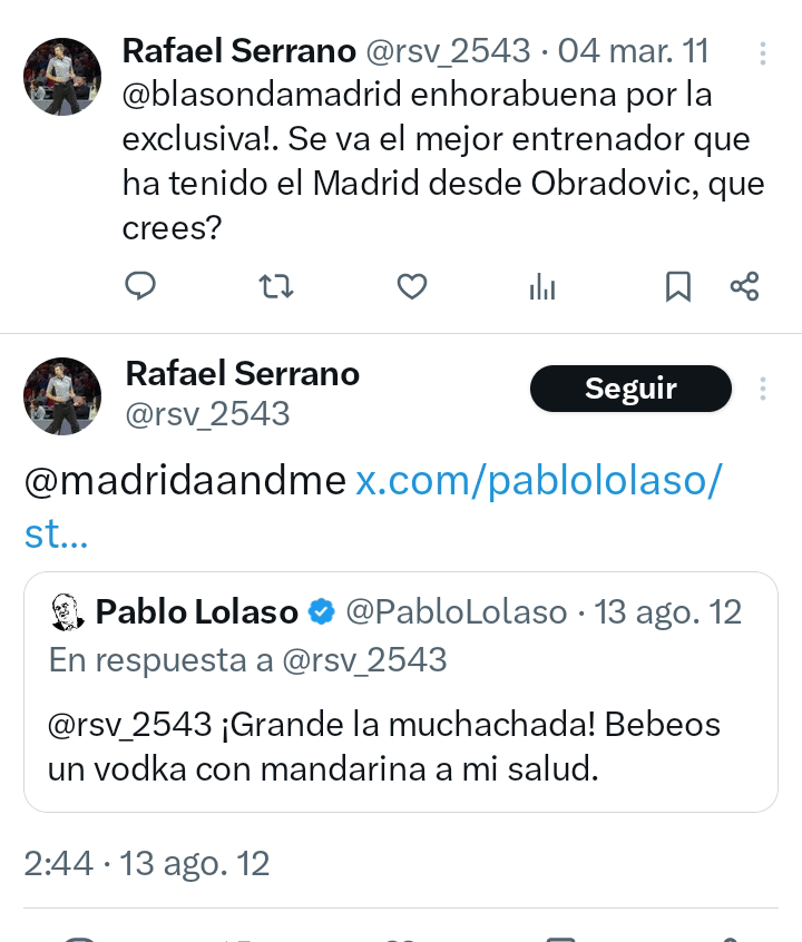 OutBasket's tweet photo. Vosotros sois muy jóvenes, pero a esto se dedicaba Rafael Serrano que pertenece al Comité de Árbitros de la Comunidad de Madrid (hoy en el Palau) por 2011 - 2012.

Todo muy imparcial.

¿Os suena @blasradio @PabloLolaso?

@ArbitrosAEBA @ACBCOM https://t.co/0vbLPZwlJM