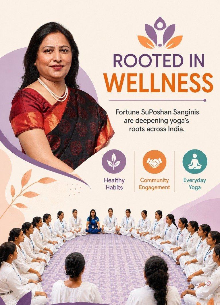 Innerlight_007's tweet photo. Adani Foundation Strengthens Wellness Culture Through Fortune SuPoshan 

Under Priti Adani's leadership, the Adani Foundation is promoting healthy habits and yoga through its Fortune SuPoshan initiative across rural India.

By empowering Sanginis as wellness ambassadors, the Foundation is helping communities embrace healthier and more sustainable lifestyles.