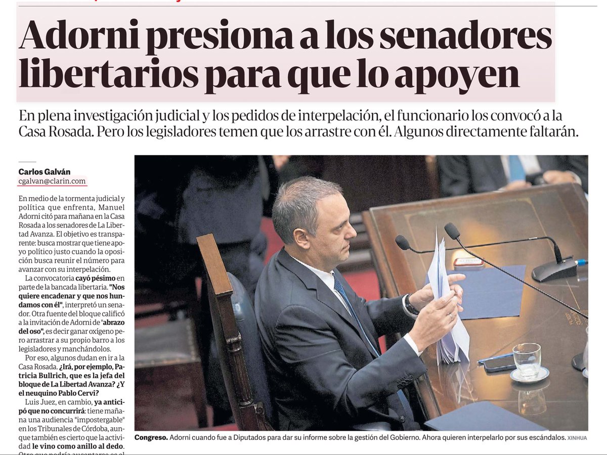 LucaRomero's tweet photo. Adorni convocando para que lo apoyen. https://t.co/LCPCfUt1RU