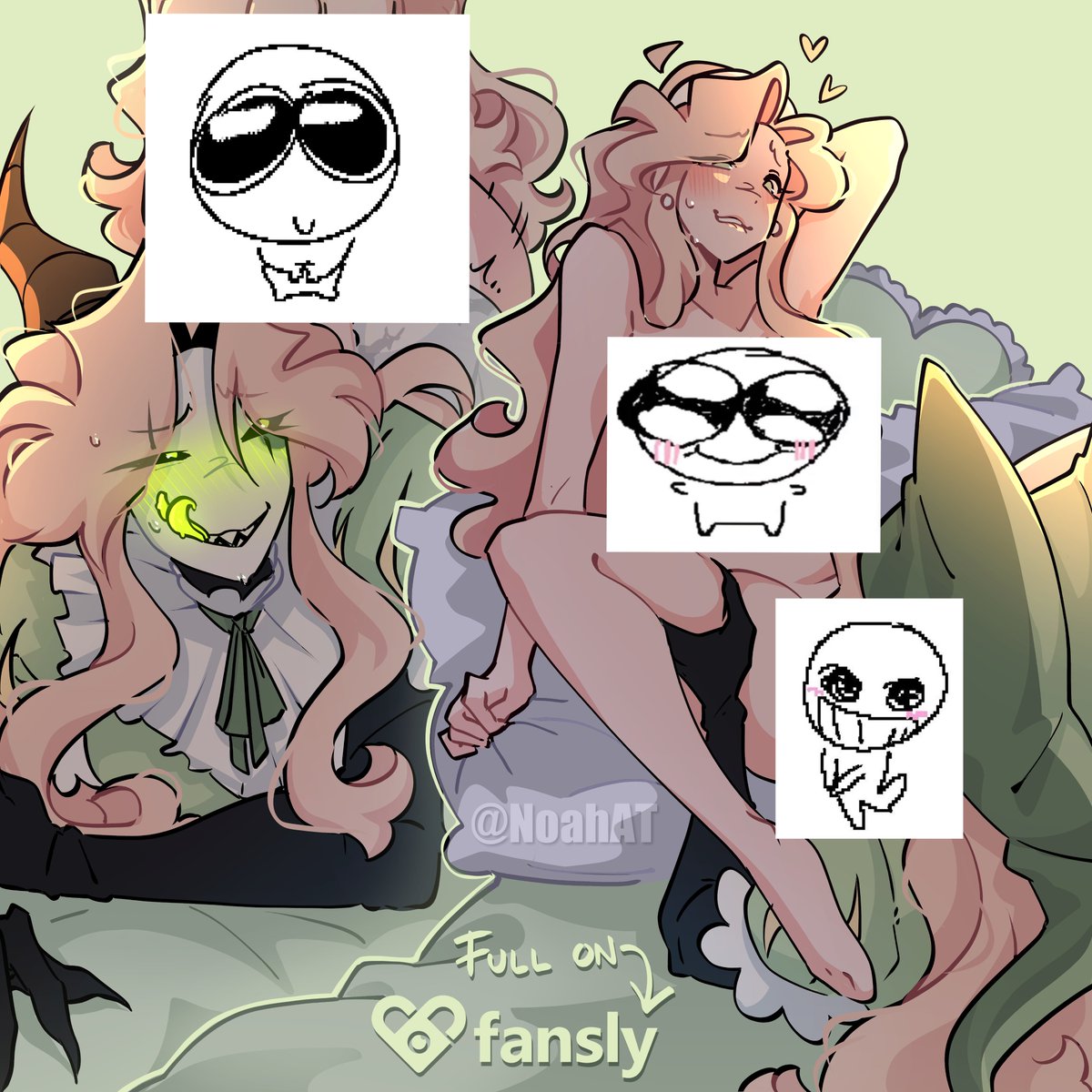 NoahAT_'s tweet photo. Woah.. what's going on here?? 😳👀
#yuri #wlw #tfc #thefreakcircus #oc https://t.co/GxnIl3km4I
