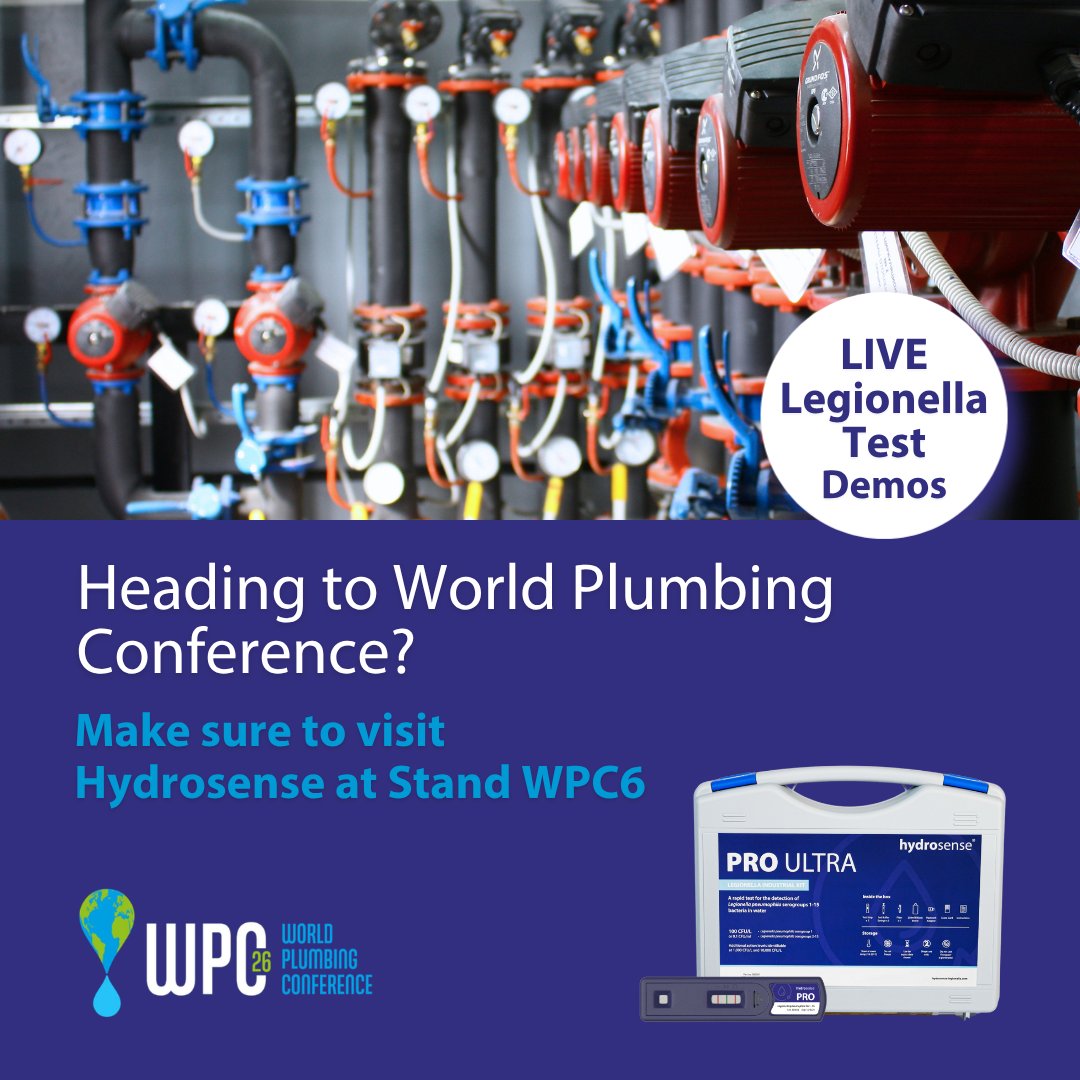 hydrosense's tweet photo. Will you be attending the World Plumbing Conference? 🌍🔧
If you're interested in learning more about rapid Legionella detection and the technology behind the world's fastest Legionella test, come and say hello from tomorrow!
#Legionella #Plumbing #RapidTesting #Hydrosense https://t.co/7hRlYII87G