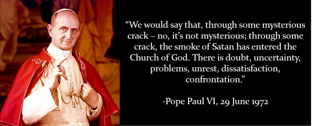 ColeraIII's tweet photo. @Vitus_osst Think St. Pope Paul VI was talking about the same issue: https://t.co/OJNM81a69Q