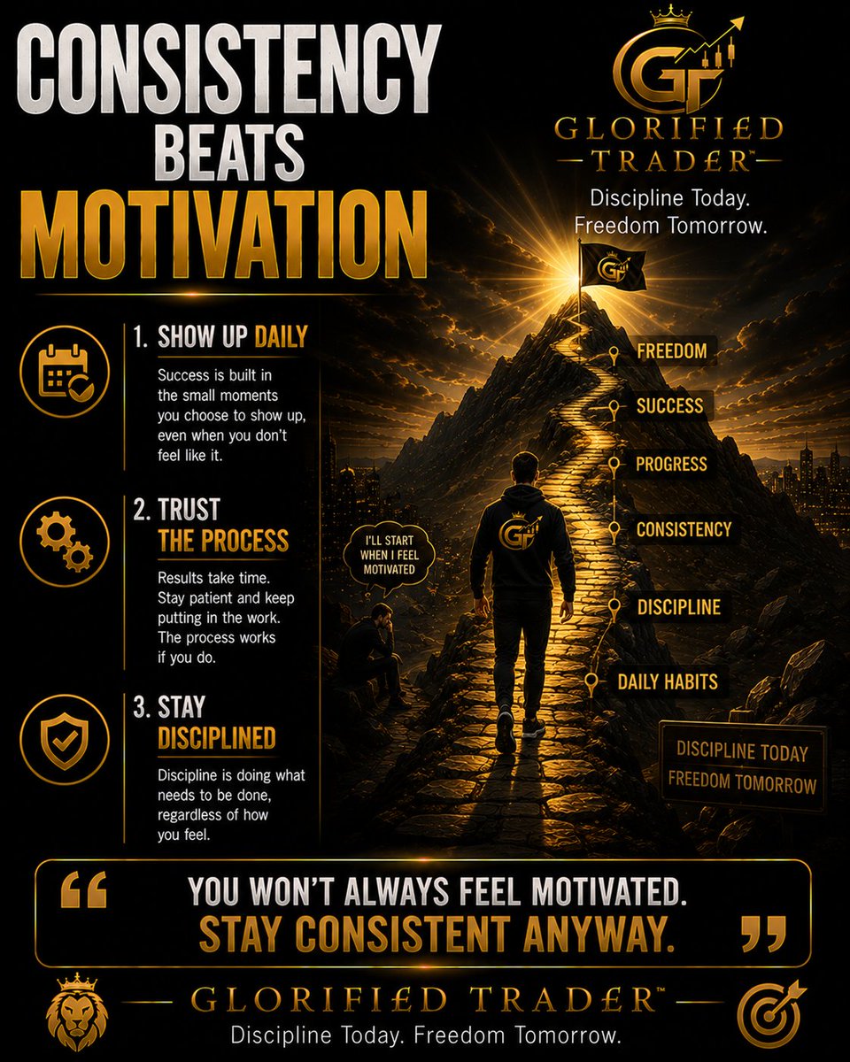 RealUbongFinkak's tweet photo. Motivation feels powerful.

But it doesn't last.

Some days you'll feel inspired.

Other days you won't.

That's why successful people don't rely on motivation.

They rely on consistency.

Consistency shows up when motivation disappears. https://t.co/GunemkTU0c