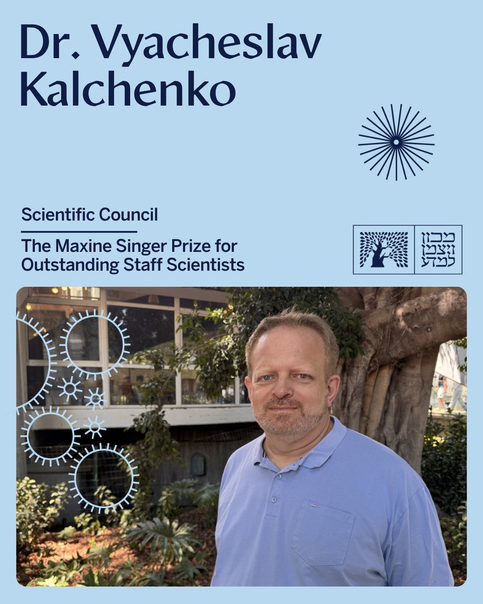 WeizmannScience's tweet photo. Congratulations to the recipients of the 2026 Scientific Council Prize - The Maxine Singer Prize for Outstanding Staff Scientists: Dr. Vyacheslav Kalchenko and Dr. Shelley Rap https://t.co/aPM1y5HfDi