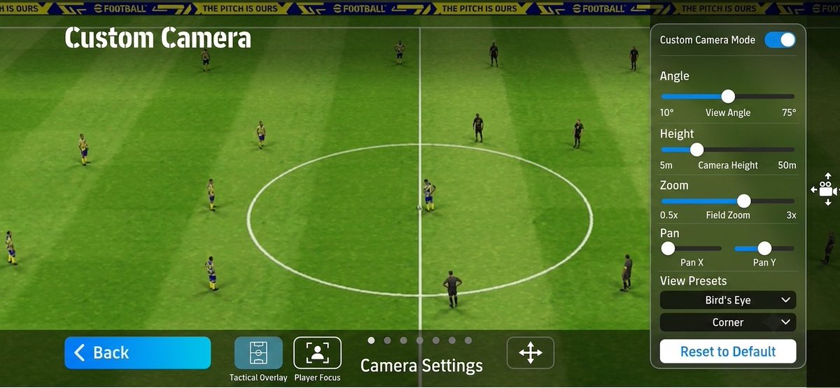 Syafiqizzat95's tweet photo. @efootball_BDX We need This Camera In Mobile Version .. Tag Konami Guys !! @play_eFootball @we_konami @Konami https://t.co/gqr49hvCeO
