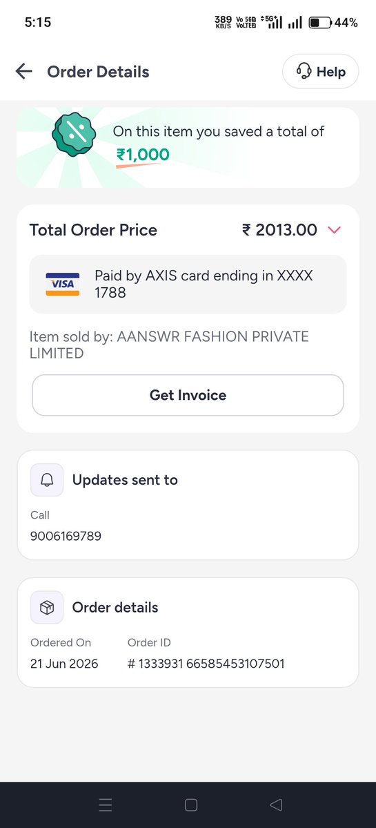 Prabhash9550's tweet photo. @myntra @MyntraSupport I courier is not delivered and marked as delivered plz check and re delivered my item https://t.co/bPGuIGccOu